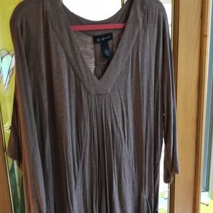 INC light brown tunic with pockets